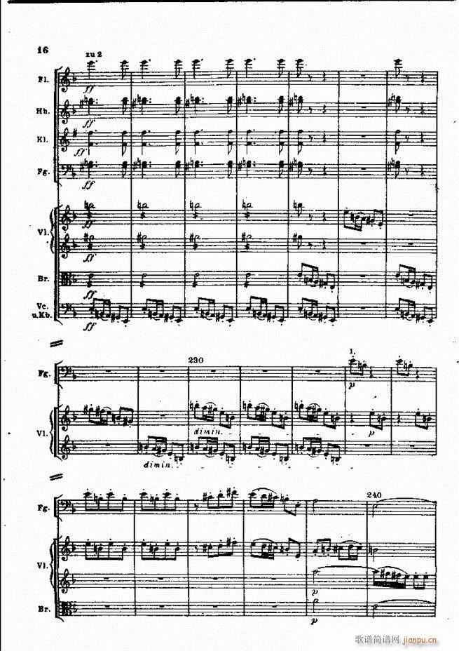 贝多芬 田园交响曲 全部 目录1 60(总谱)32