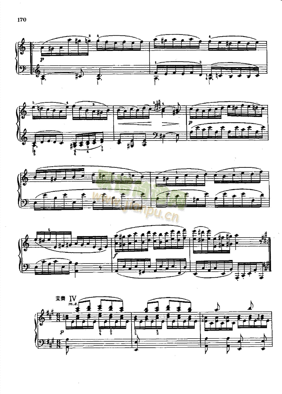 奏鸣曲Nr.331键盘类钢琴(钢琴谱)5