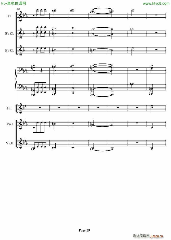 贝多芬的C小调第五命运交响曲(总谱)29