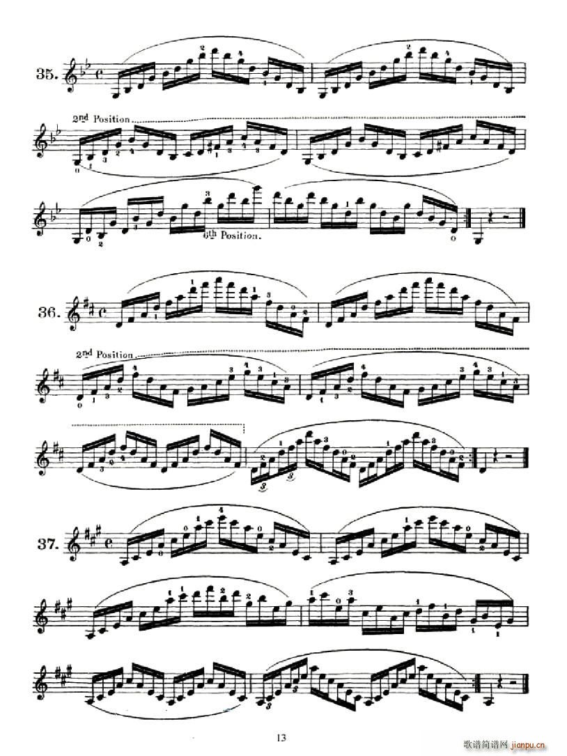 School of Mechanism,Op.74(小提琴谱)13