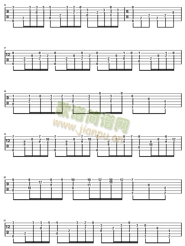 夢(mèng)中的婚禮-認(rèn)證譜(吉他譜)3