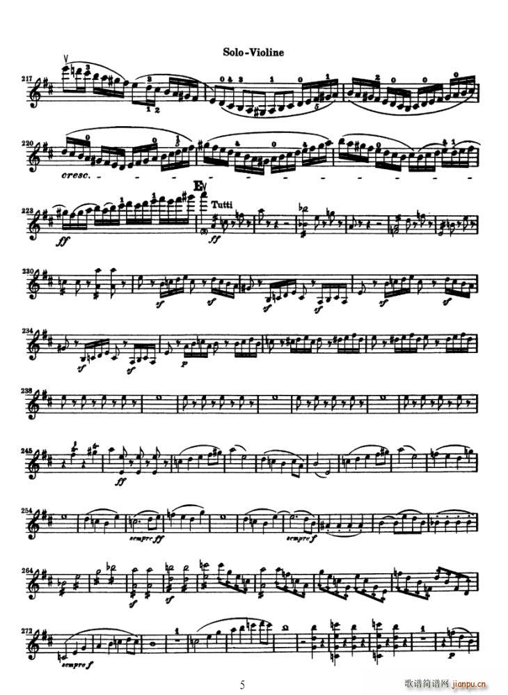 Konzert fur Violine(小提琴谱)5