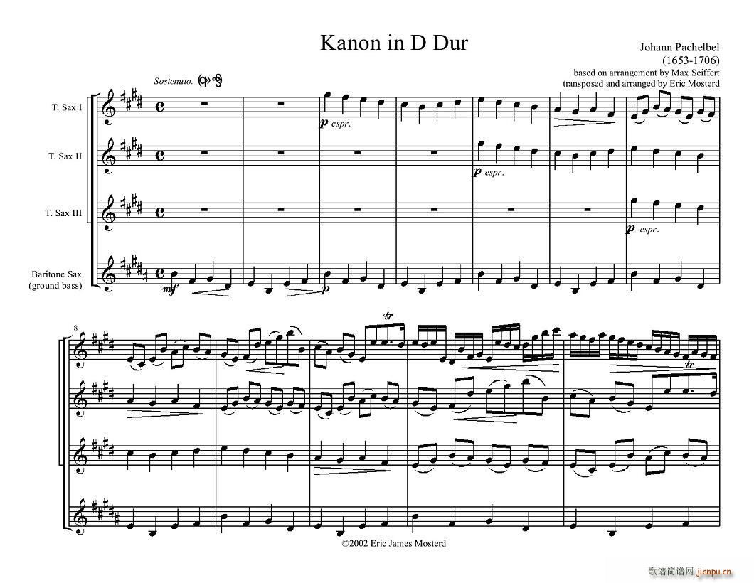 Kanon in D Dur(總譜)1