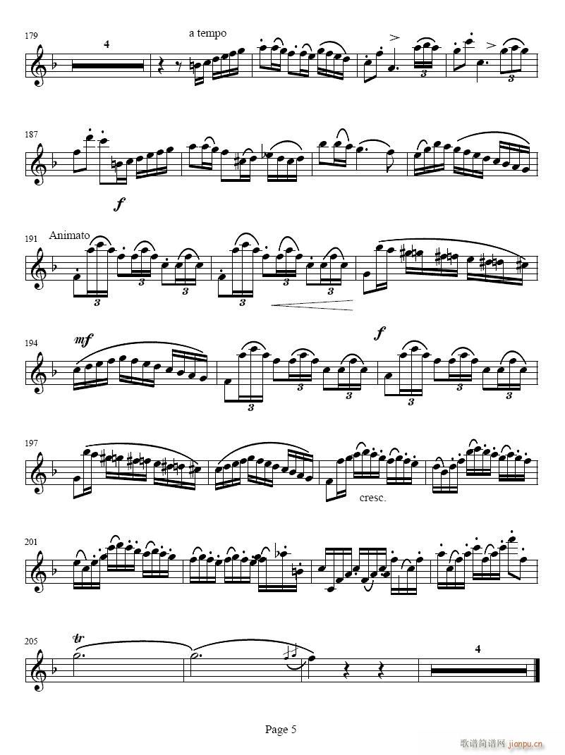 小协奏曲-单簧管(单簧管谱)5