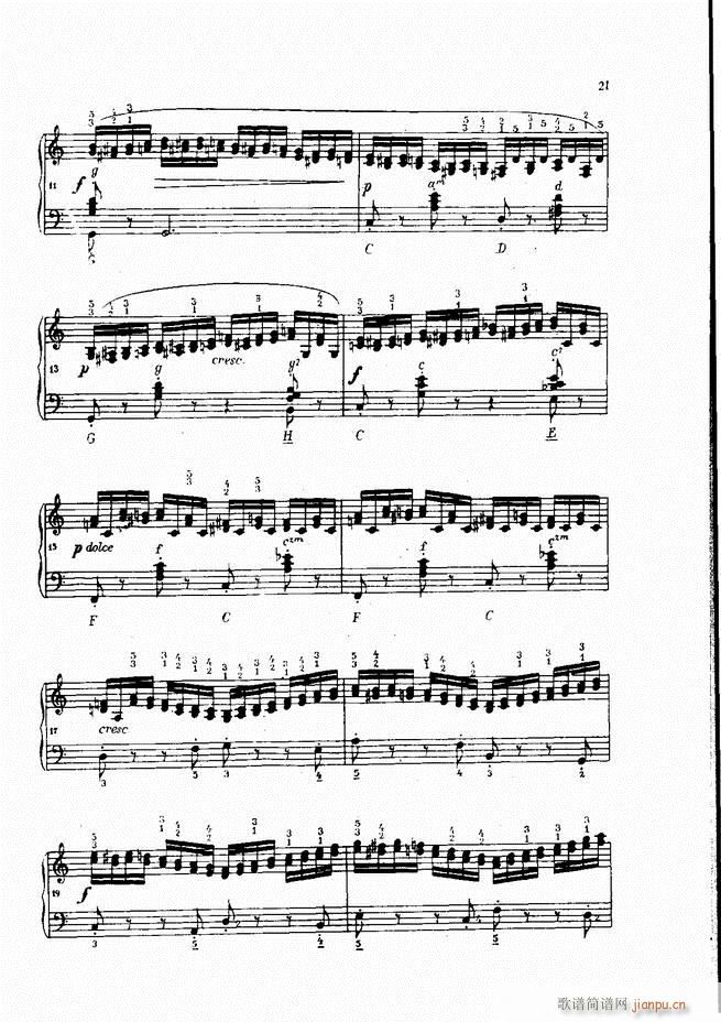 车尔尼手风琴练习曲集 Ⅳ(手风琴谱)21