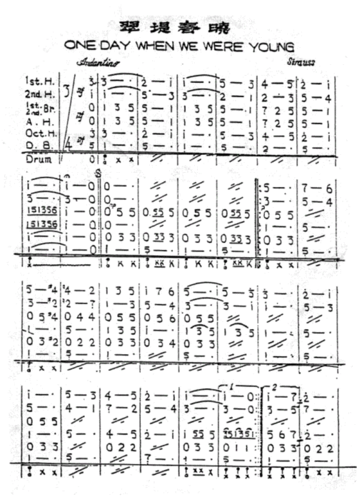 翠堤春曉(總譜)1