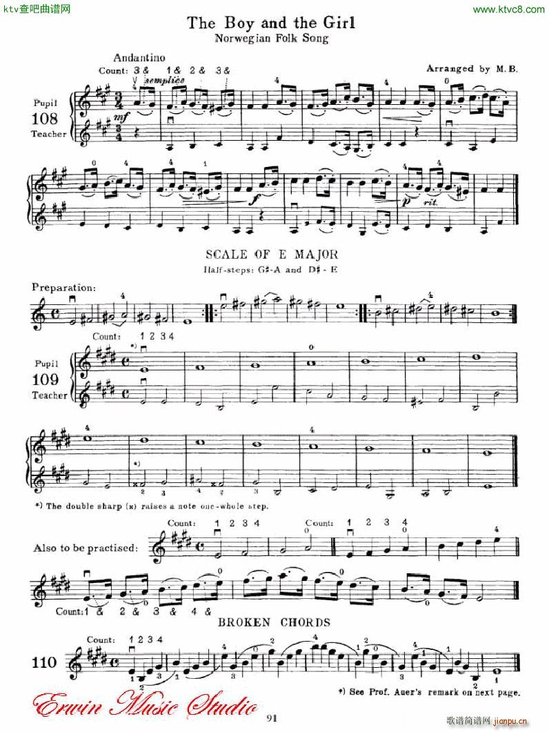 麦亚班克小提琴演奏法第一部份 初步演奏法6(小提琴谱)11