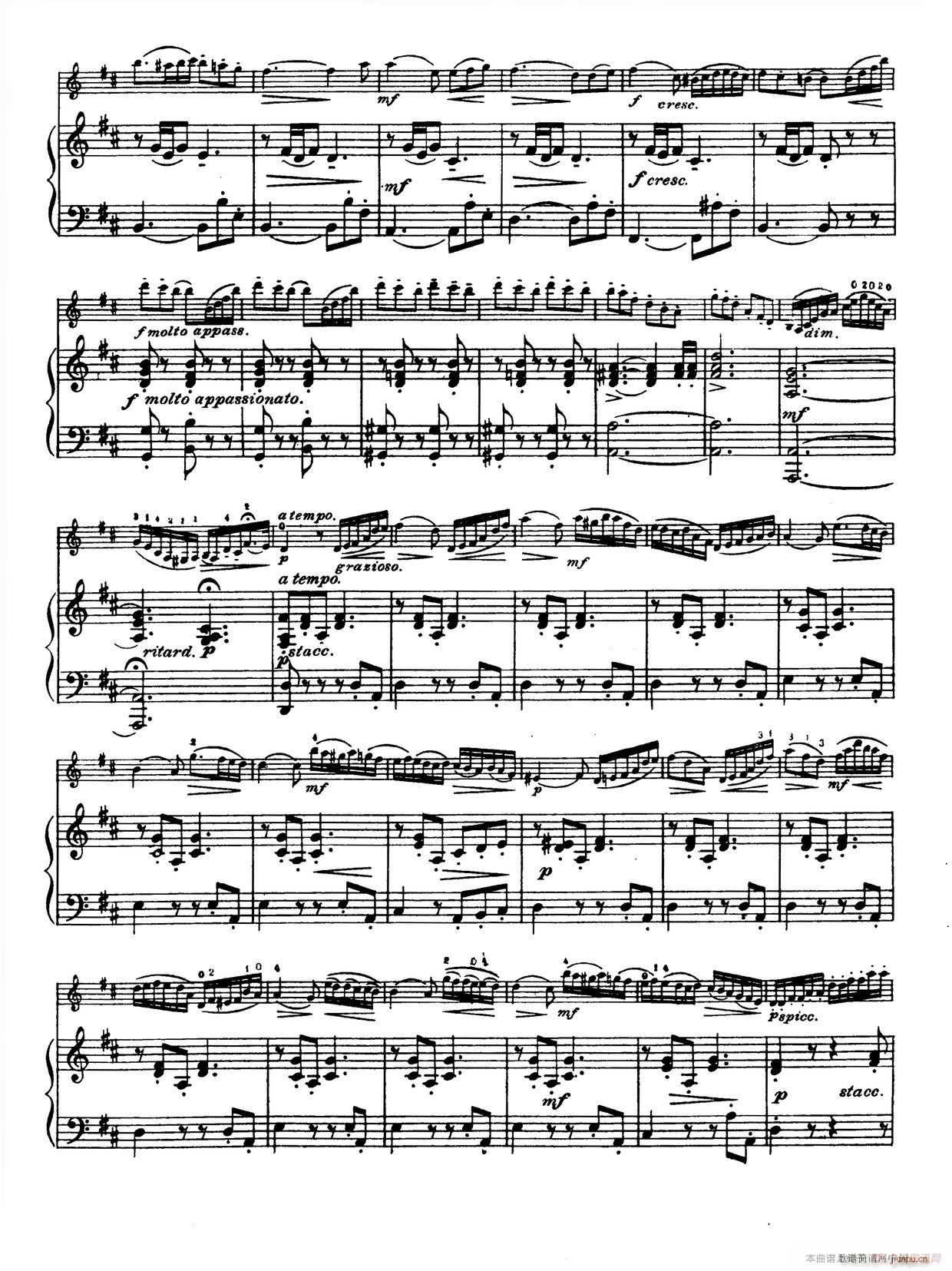 D大调学生协奏曲 塞茨作品第15号(小提琴谱)11