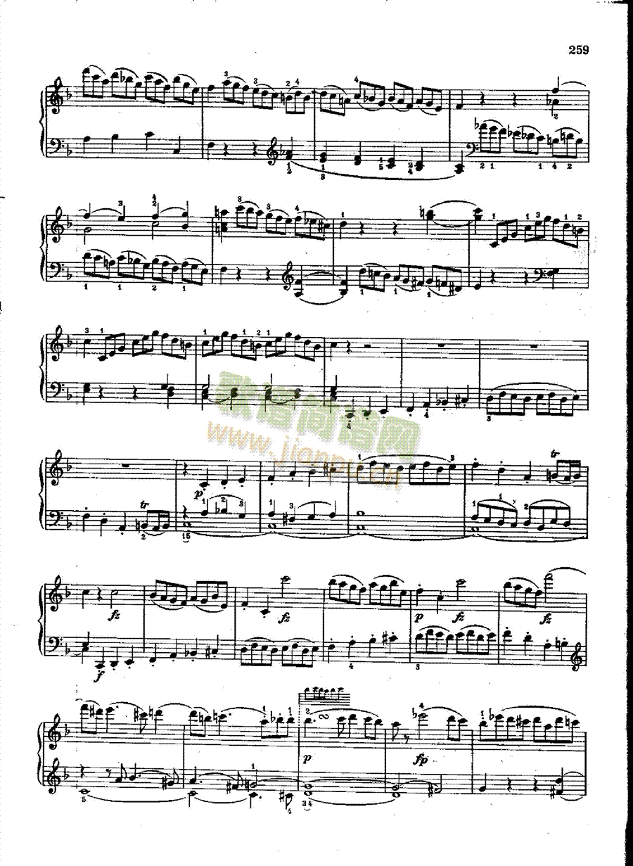 奏鸣曲Nr.533键盘类钢琴(钢琴谱)8