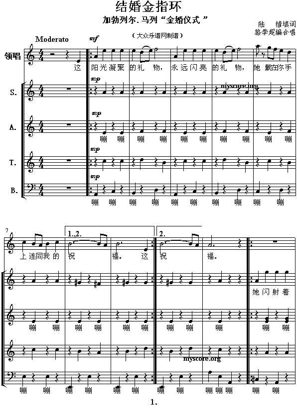 交响乐“金婚仪式”主题合唱：结婚金指环(其他)1