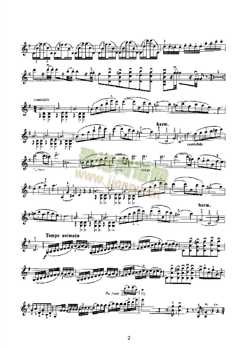 韦格尔主题变奏曲弦乐类小提琴 2