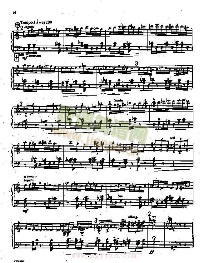 奏鸣曲克扎诺夫斯基曲6-10 2