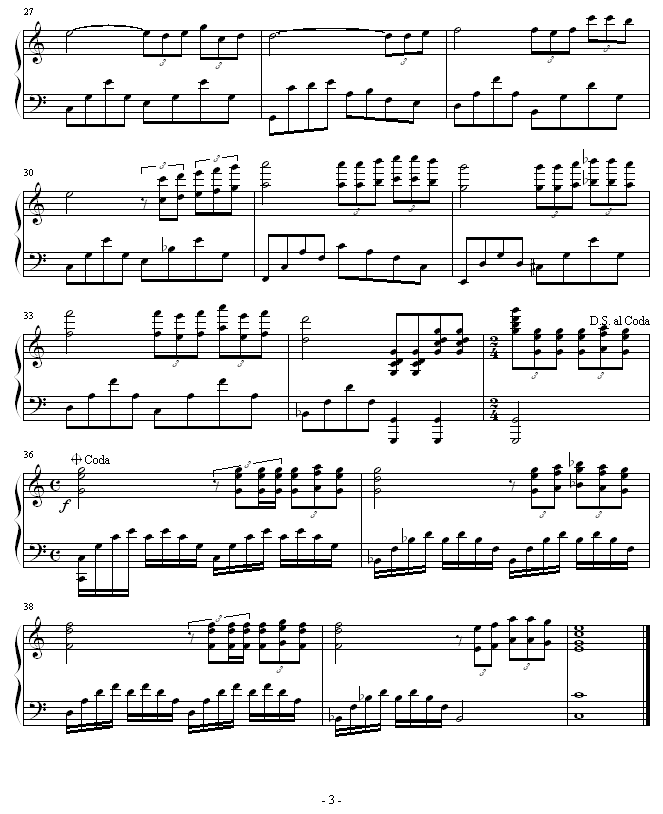 渔光曲-总谱(钢琴谱)3
