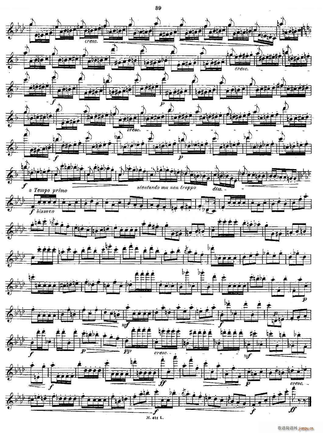 24首长笛练习曲 Op 15 之16 20 铜管(笛箫谱)7