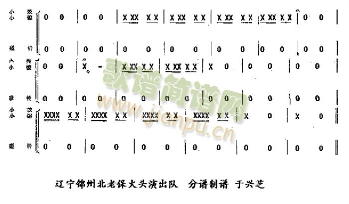 壯錦獻給毛主席打擊樂分譜 4