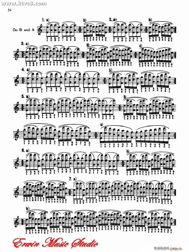 德米特里 康斯坦丁 多尼斯 小提琴技术的演奏艺术1 2(小提琴谱)8