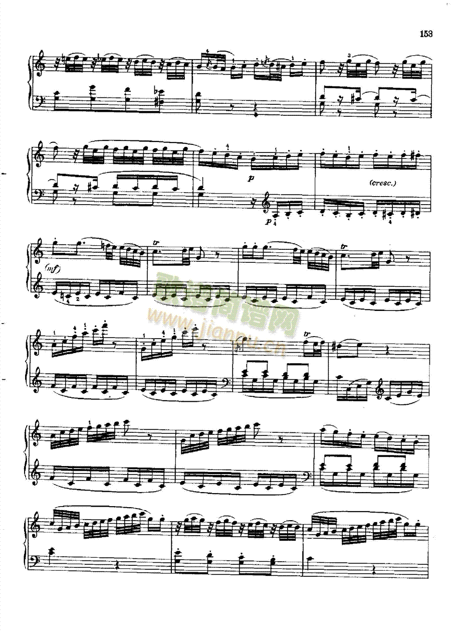 奏鸣曲Nr.330键盘类钢琴(钢琴谱)5