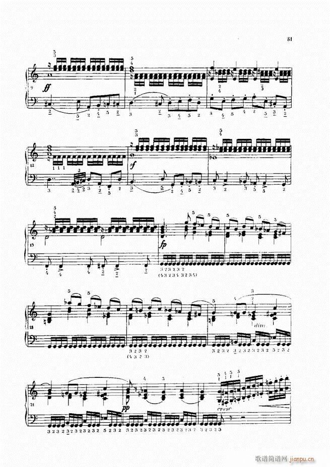 车尔尼手风琴练习曲集 Ⅳ(手风琴谱)61