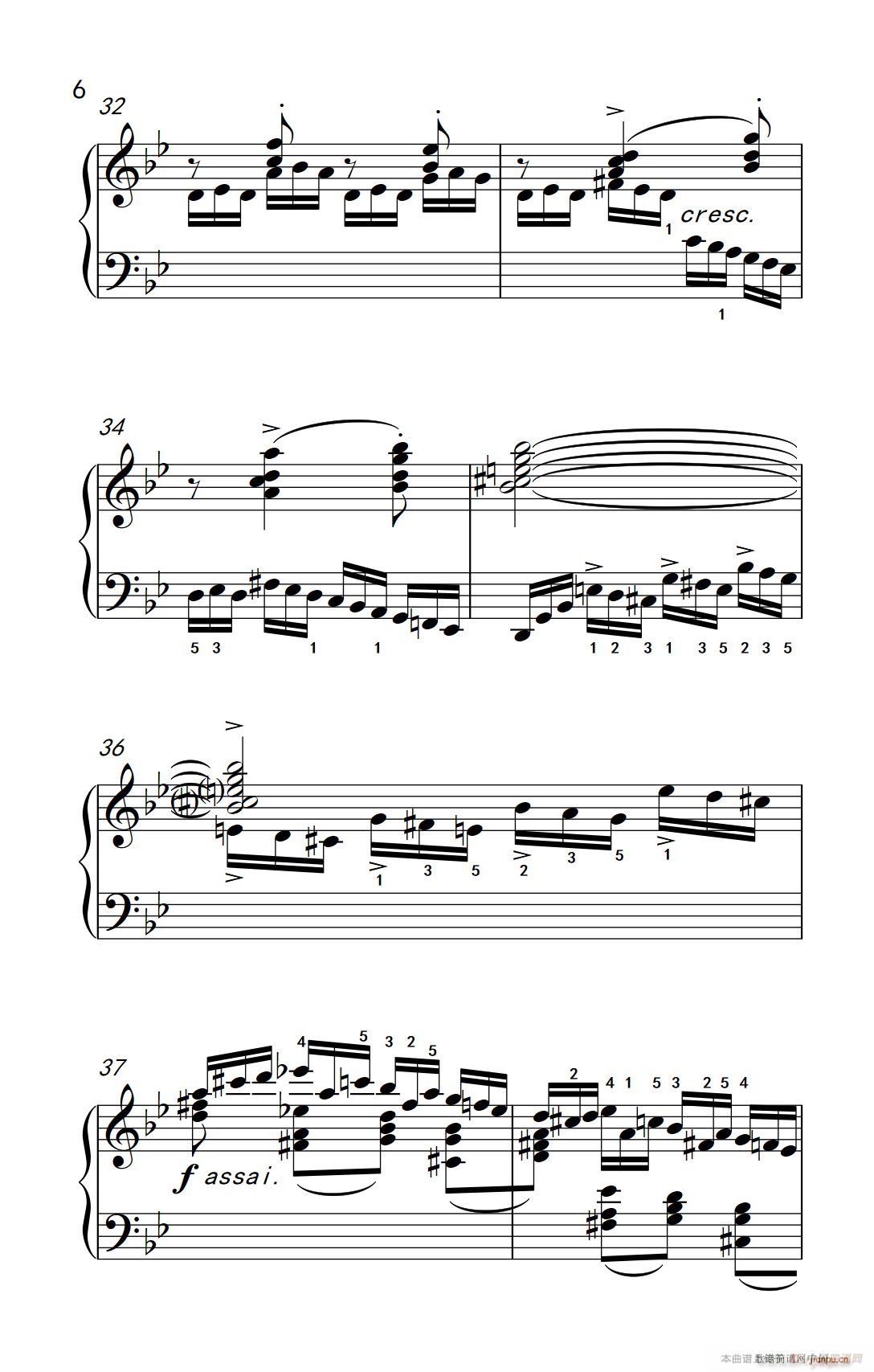 第九级3 练习曲 No 2 中央音乐学院 钢琴 业余 考级教程 7 9级(钢琴谱)6