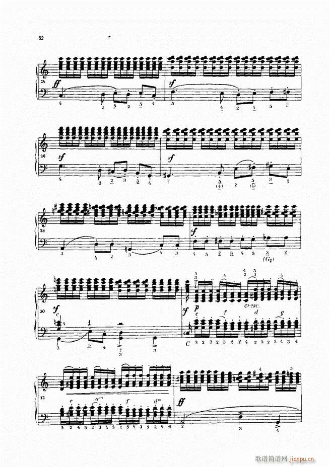 车尔尼手风琴练习曲集 Ⅳ(手风琴谱)62