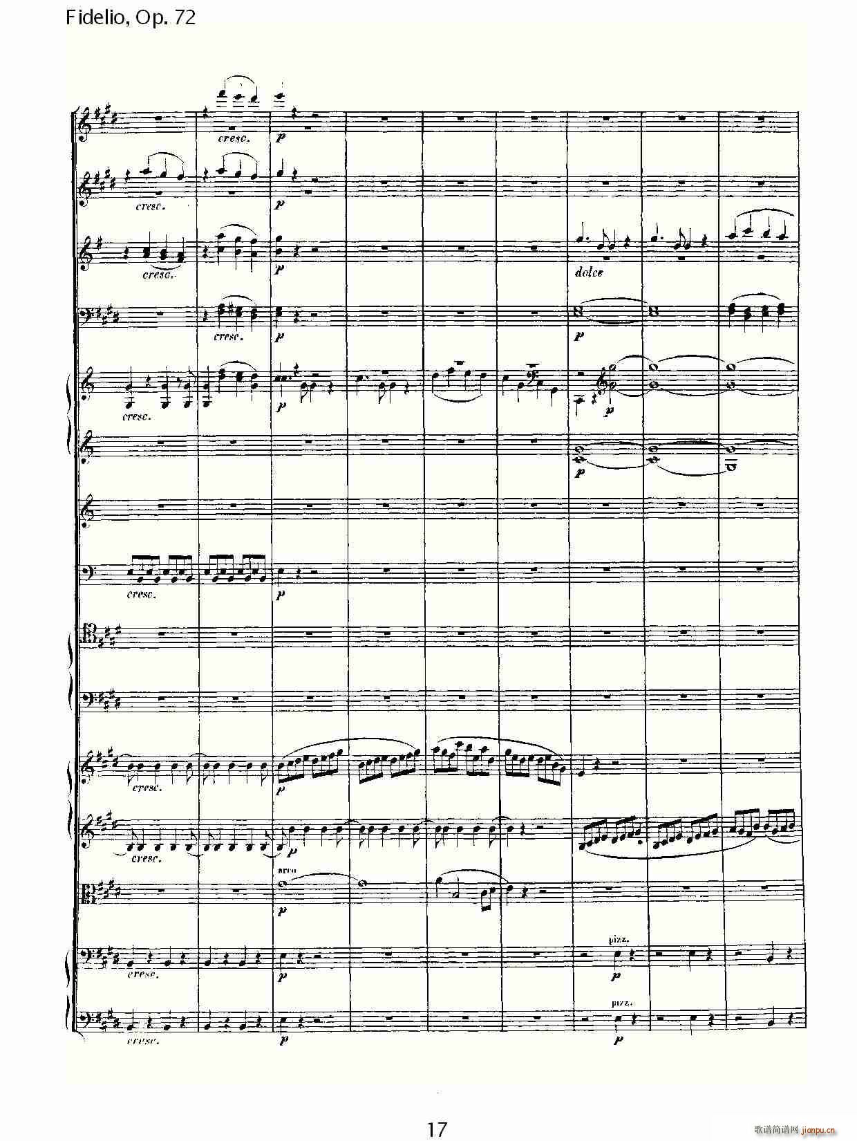 Fidelio，Op.72(十字及以上)17