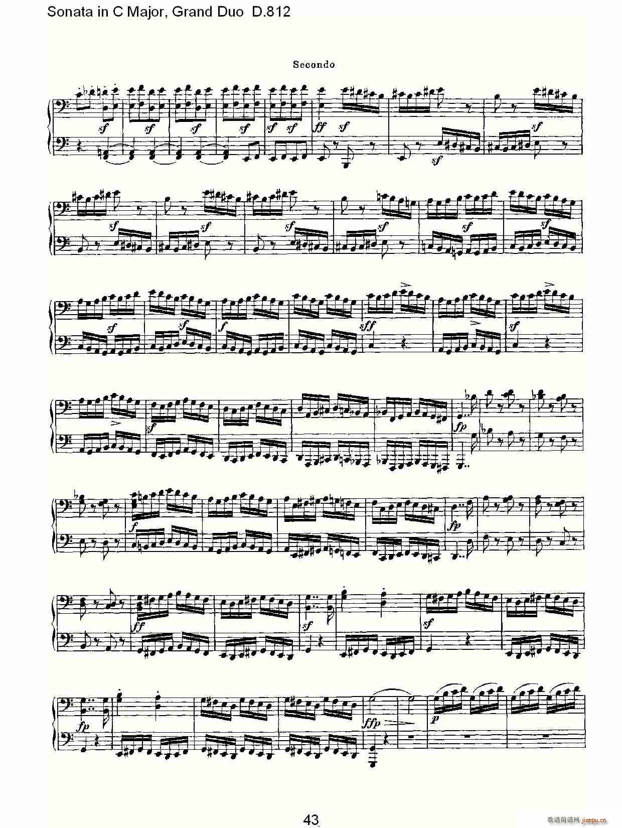 Sonata in C Major, Grand Duo D.812(總譜)13