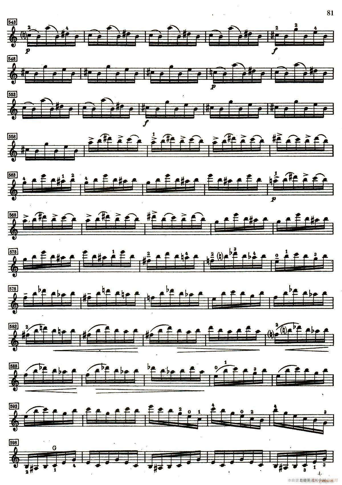 D小调小提琴协奏曲(小提琴谱)20