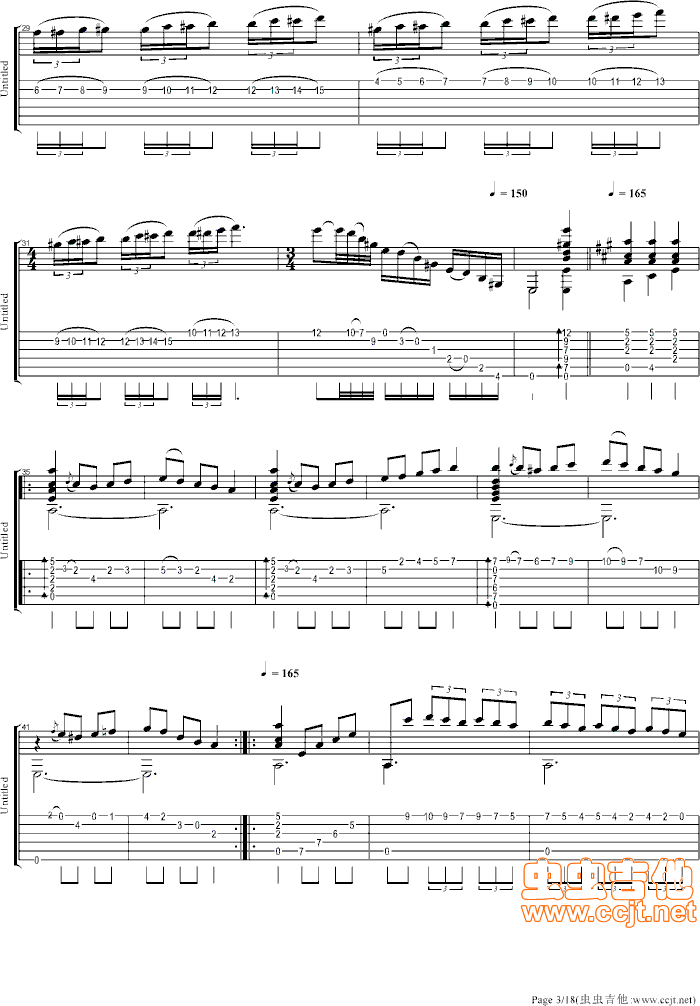 大霍塔舞曲(五字歌谱)3