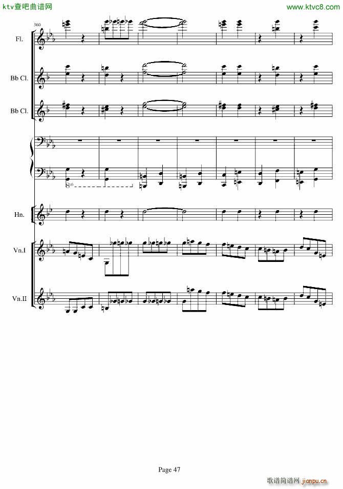 贝多芬的C小调第五命运交响曲(总谱)47