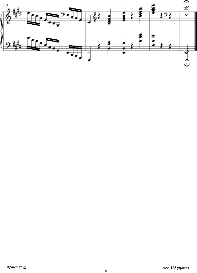 练习曲Op.72No.1-莫什科夫斯基(钢琴谱)9