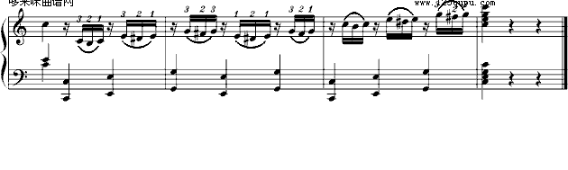 小星星变奏曲K.265-莫扎特(钢琴谱)10