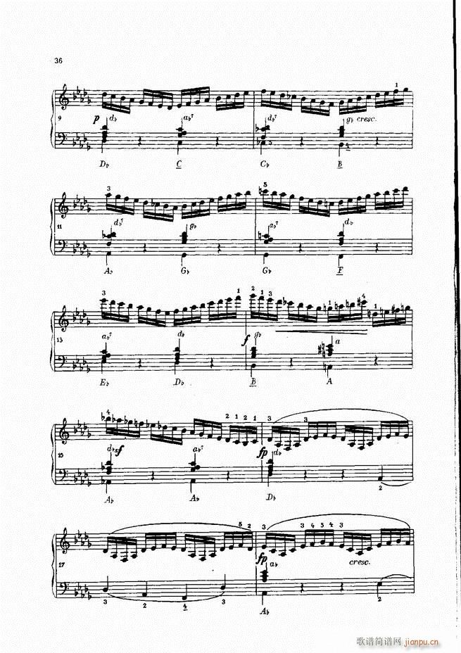 车尔尼手风琴练习曲集 Ⅳ(手风琴谱)36