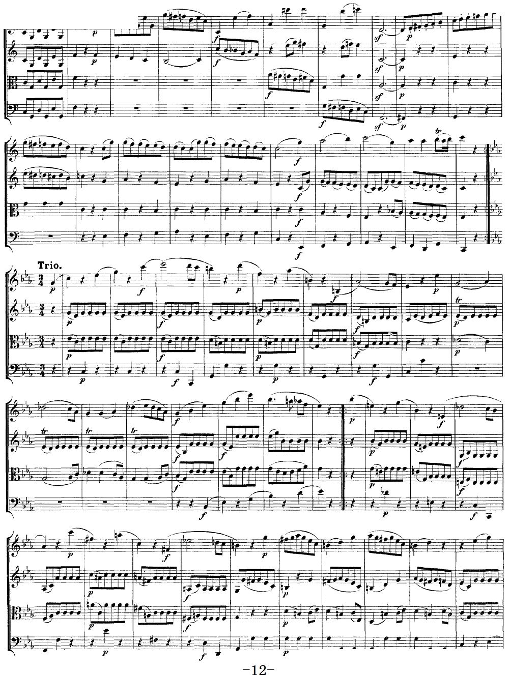 Mozart Quartet No 19 in C Major K 465(总谱)12