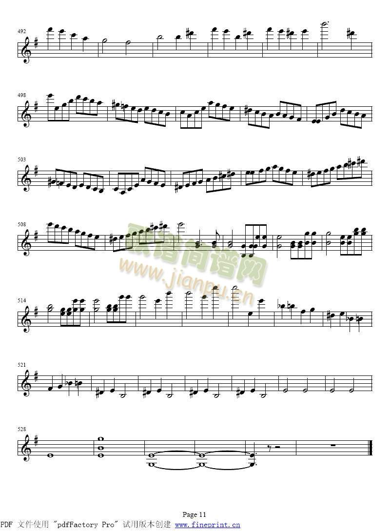 贝多芬e小调小提琴协奏曲6-11(其他)6