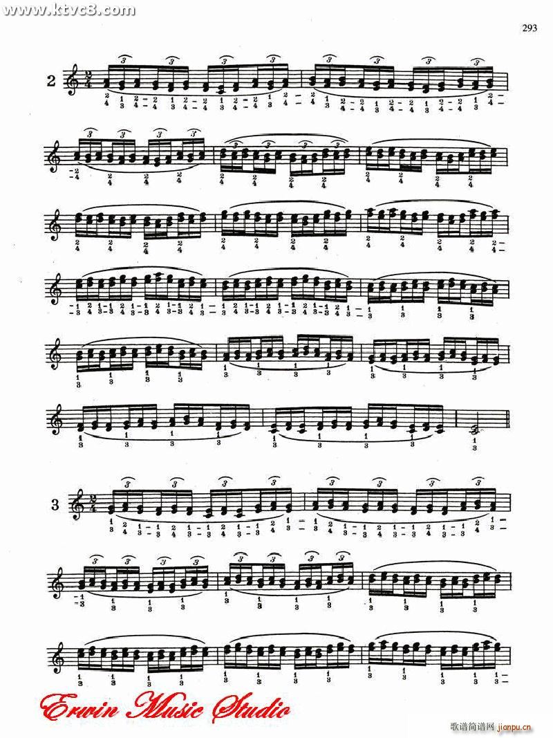 德米特里 康斯坦丁 多尼斯 24条小提琴三度和八度指法高级演练 4