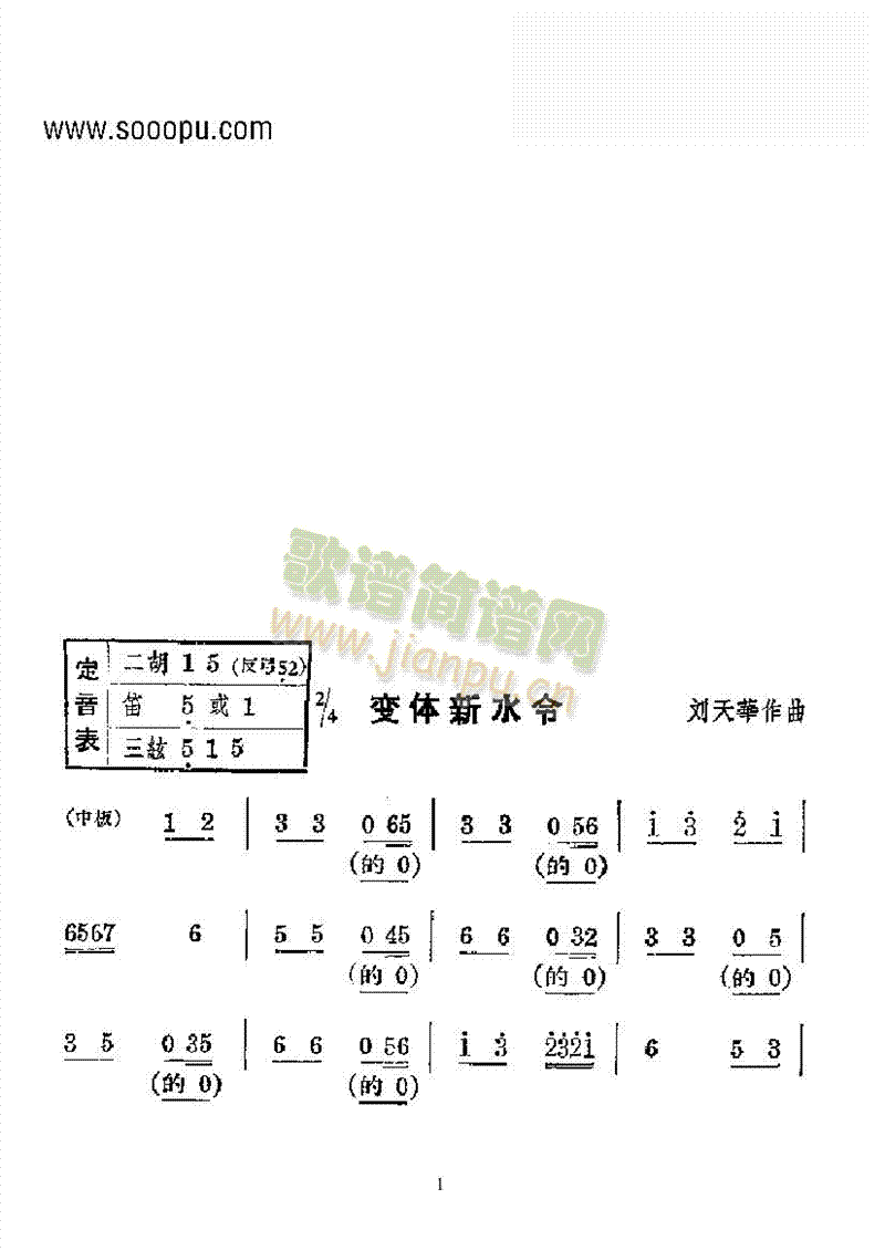 變體新水令—國樂合奏曲樂隊(duì)類民樂合奏(其他樂譜)1