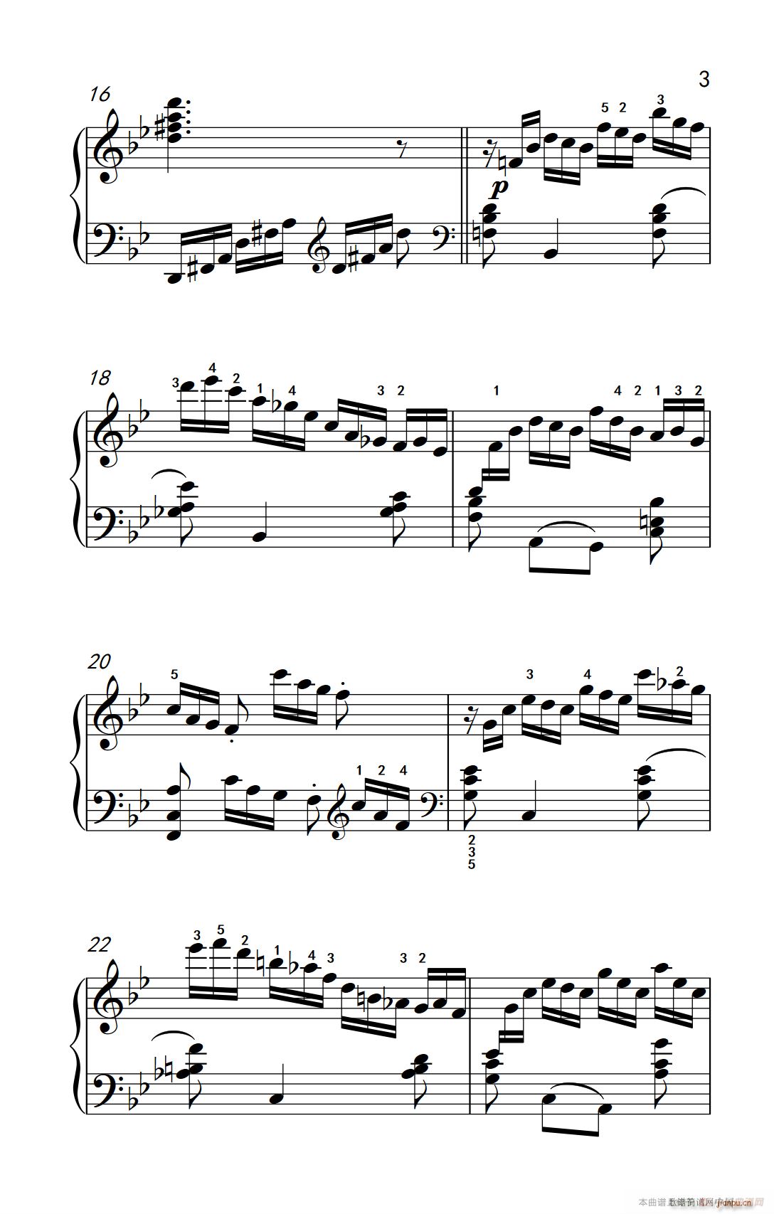 第九级3 练习曲 No 2 中央音乐学院 钢琴 业余 考级教程 7 9级(钢琴谱)3
