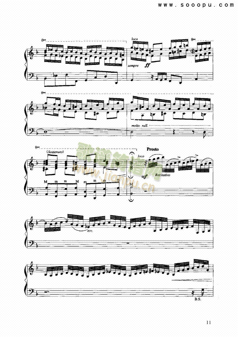 d小调托卡塔与赋格键盘类手风琴(其他乐谱)11