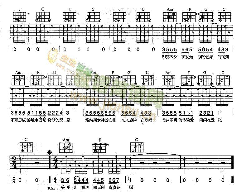 香水百合吉他谱- 2