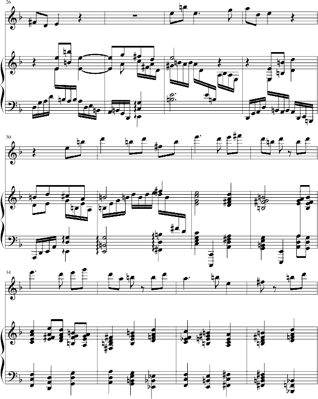 长笛钢琴奏鸣曲(笛箫谱)3