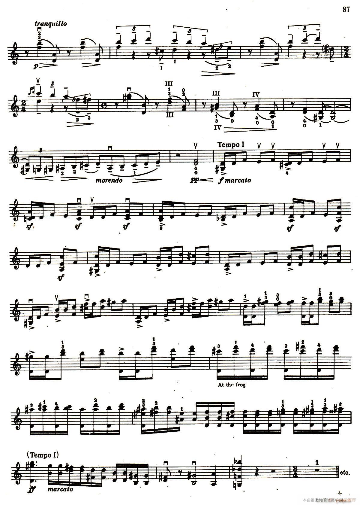D小调小提琴协奏曲华彩乐段(小提琴谱)3