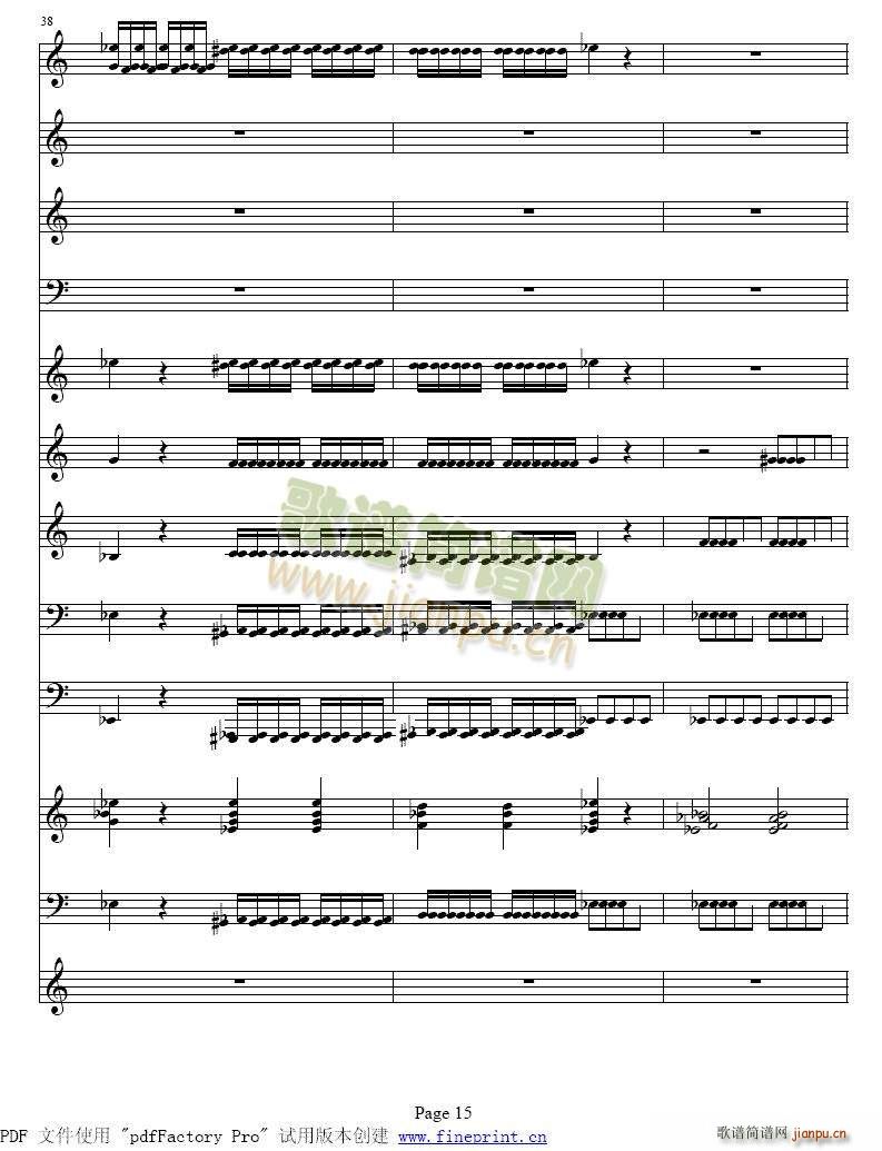 维瓦尔蒂 四季 冬 小提琴协奏曲9 16(小提琴谱)7