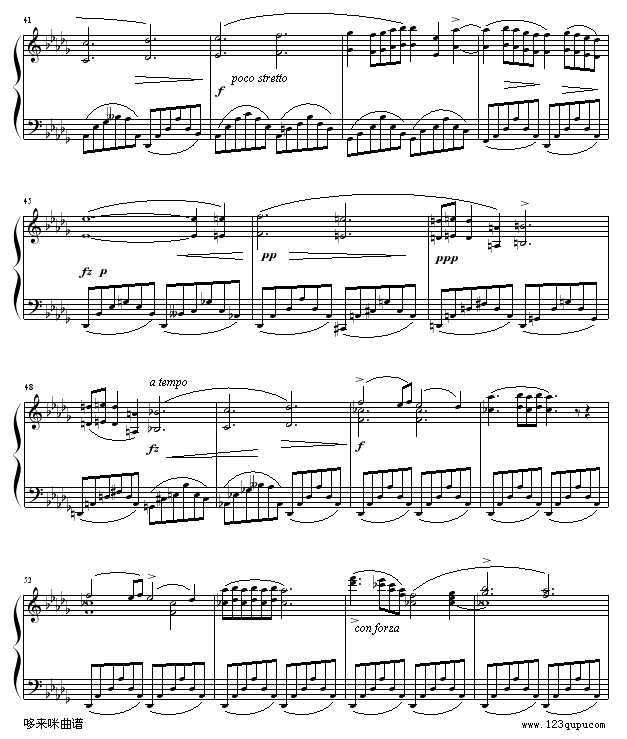 降b小調夜曲-肖邦 4