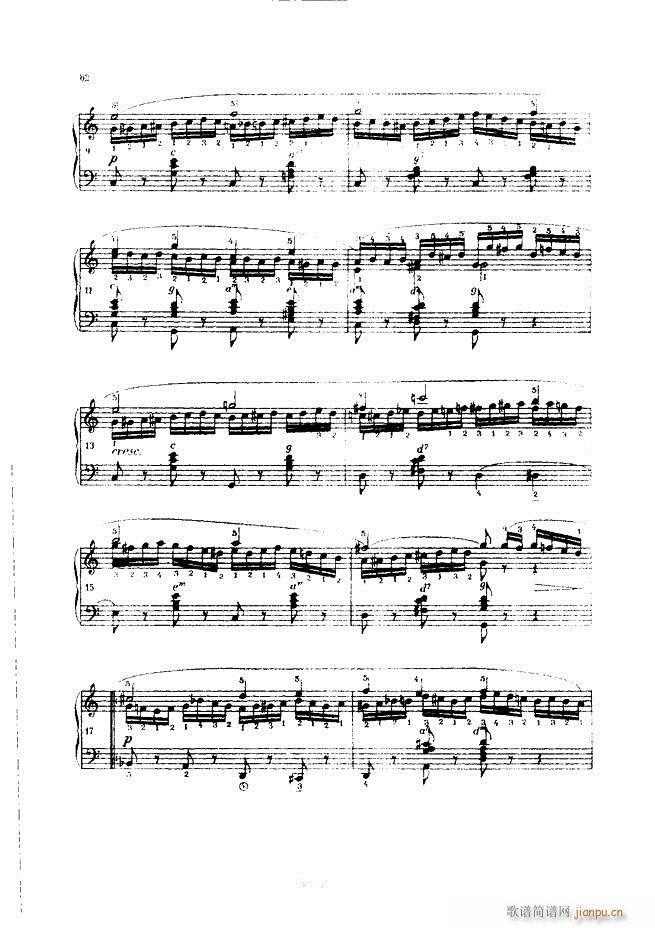 车尔尼手风琴练习曲集 Ⅲ(手风琴谱)82