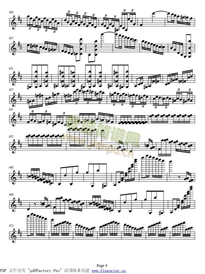 帕格尼尼小提琴协奏曲6-10 4
