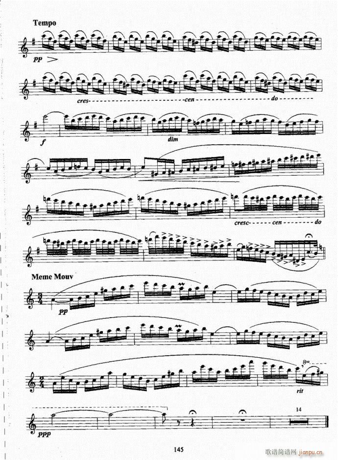 长笛考级教程141-177(笛箫谱)5
