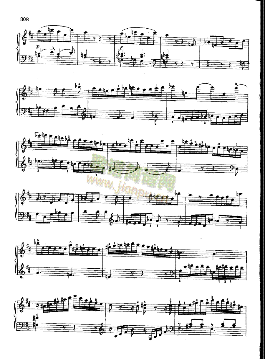 奏鸣曲Nr.576键盘类钢琴(钢琴谱)3
