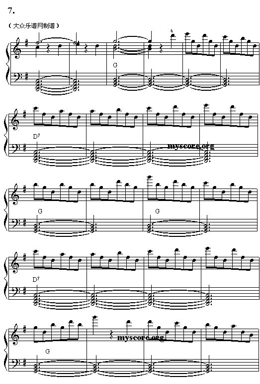 (046)威尼斯狂欢节(电子琴谱)7