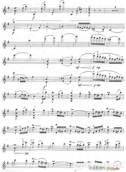 高原随想曲-提琴(笛箫谱)3