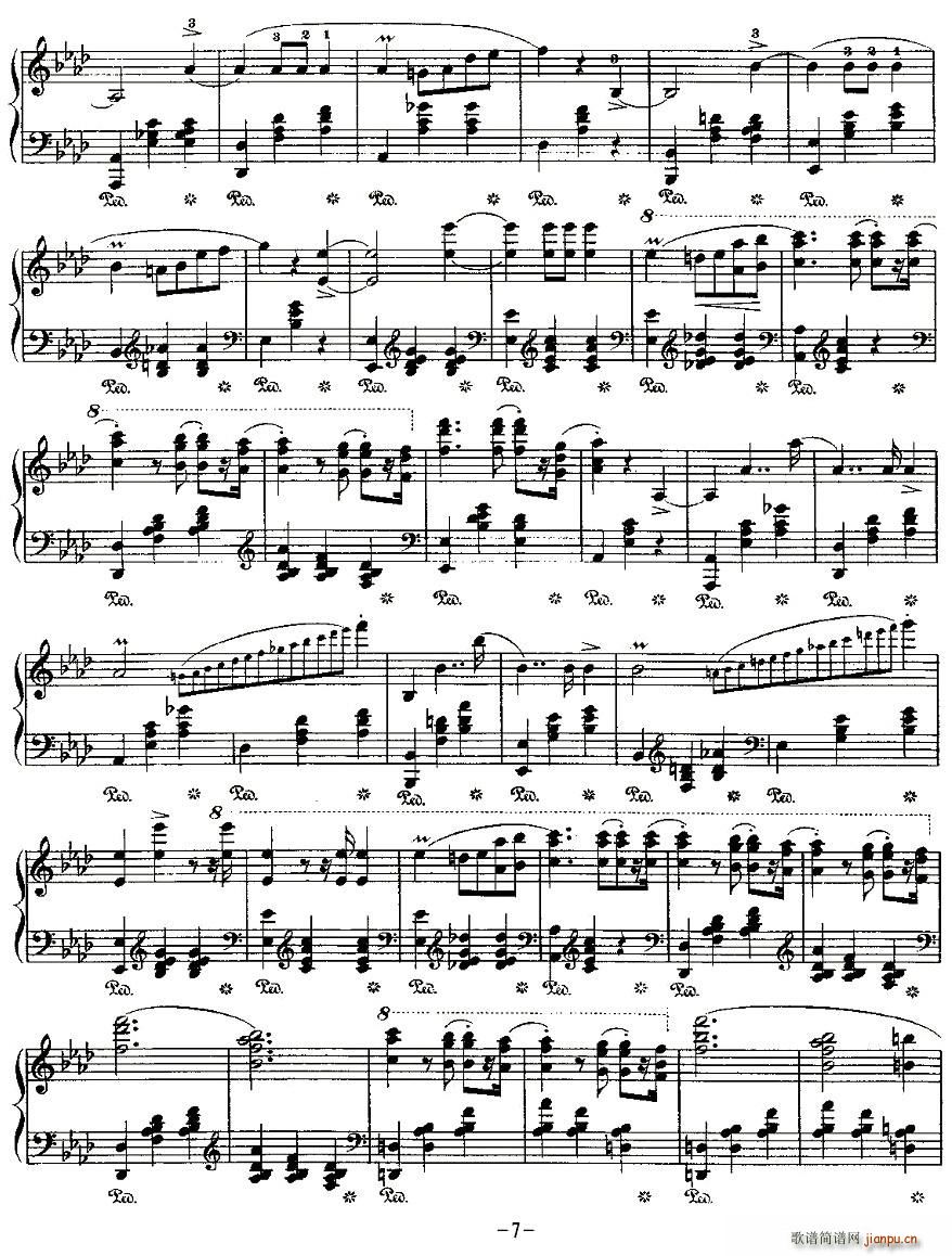 valse brillante，Op.34, No.1(十字及以上)7
